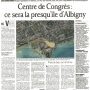 Centre de Congrès : ce sera la presqu'île d'Albigny